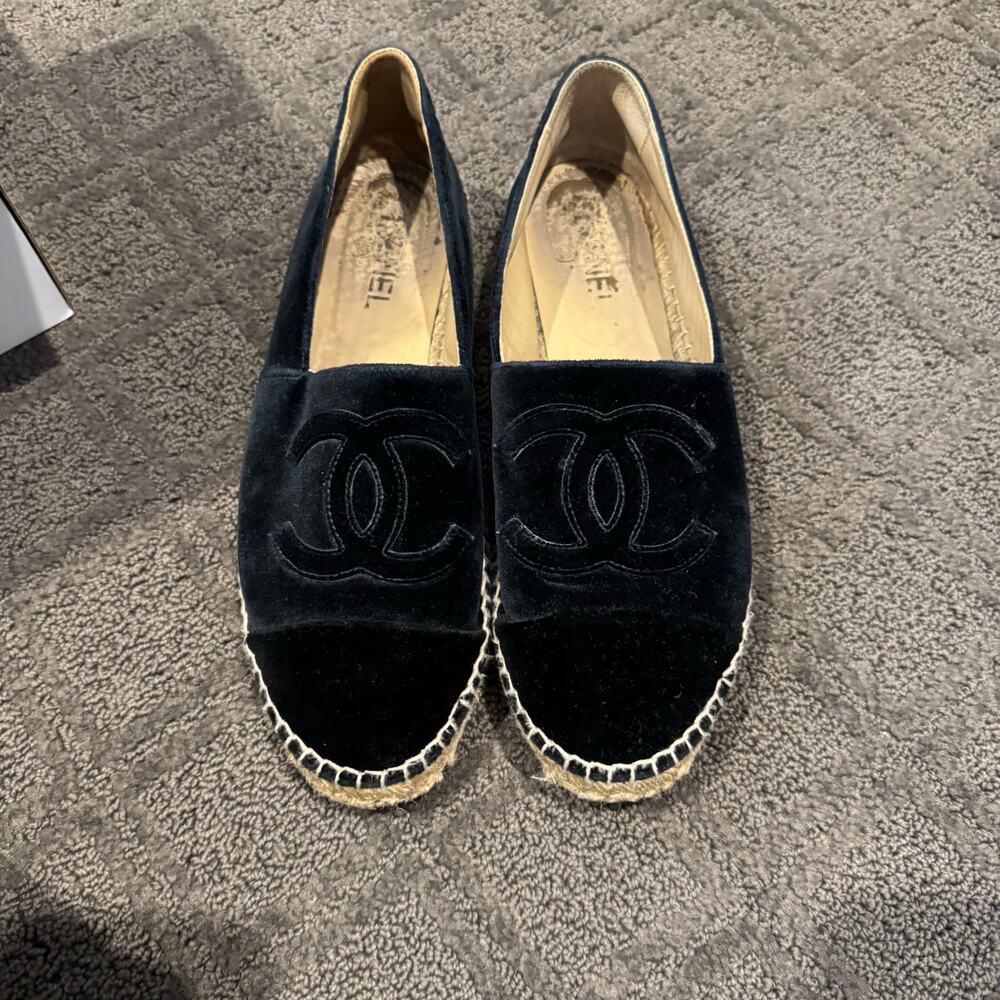 Chanel Espadrille Velvet size 41